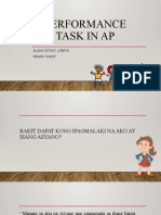 Performace Task in AP