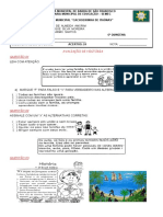 AVALIAÇÃO HISTÓRIA - 6ª QUINZENA - 3º ANO