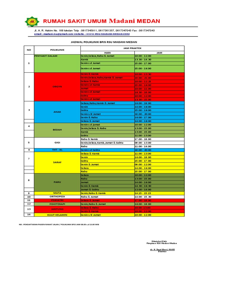 Jadwal Poli | PDF