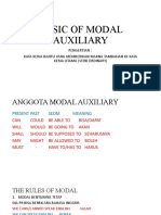 Basic of Modal Auxiliary