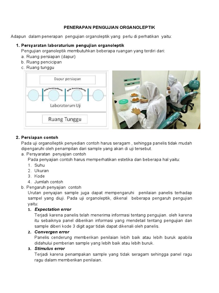 Panduan Uji Organoleptik Makanan | PDF | Sains & Matematika
