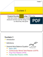 Chemical Reaction Engineering (CRE) Is The