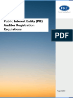 Practice Note 14: Public Interest Entity (PIE) Auditor Registration Regulations