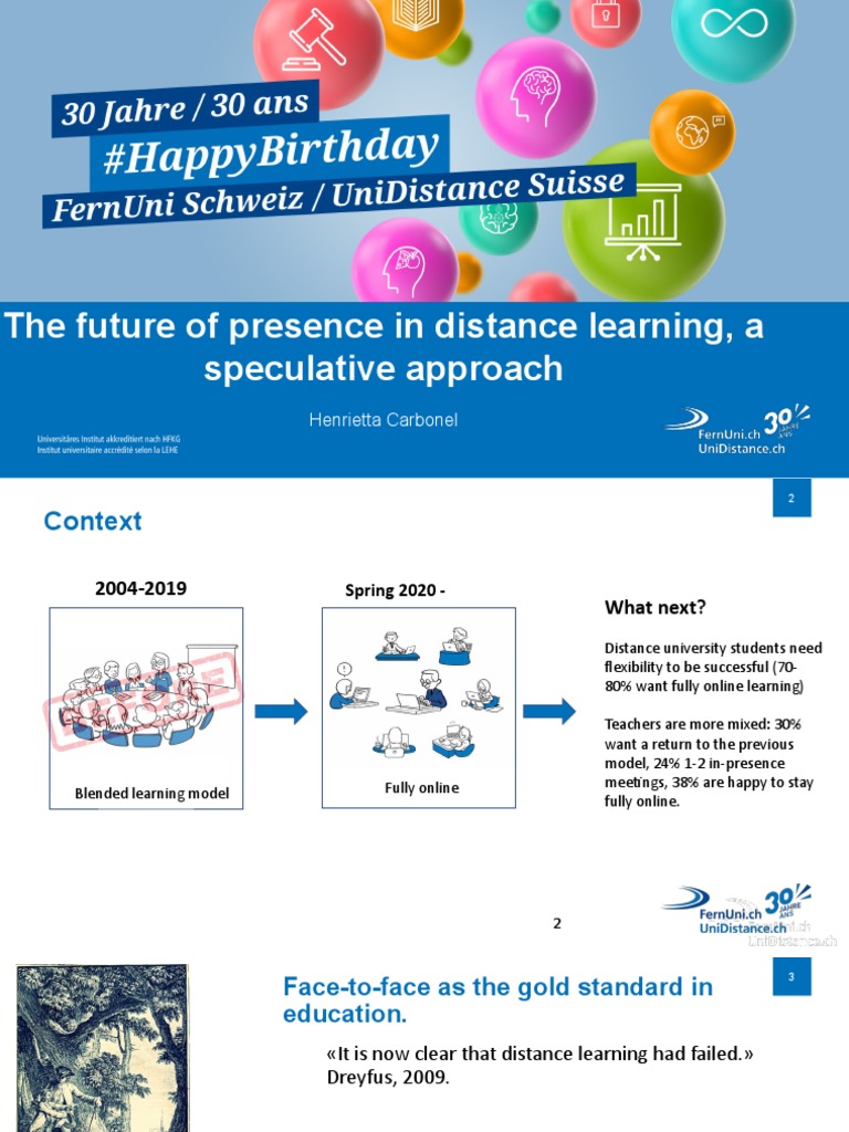 Future of Presence in Distance Learning | PDF | Teaching Method ...