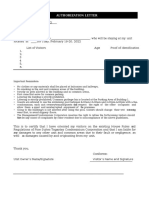 Condo AUTHORIZATION LETTER PDF