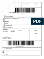 Label and Invoice Format