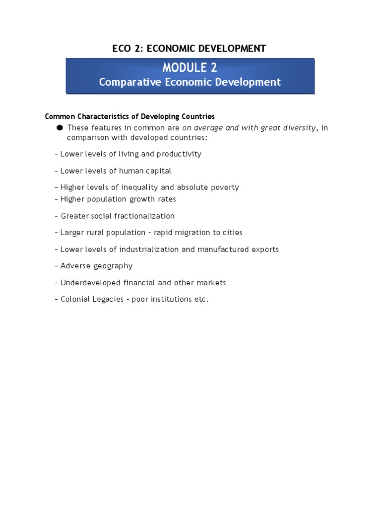 Understanding The Characteristics And Development Indicators Of