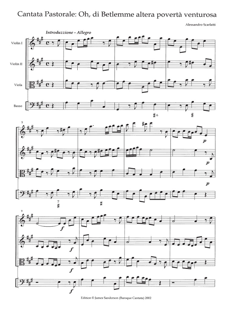 Scarlatti oh di betlemme altera povert venturosa pdf