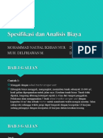 D081181501 - Mohammad Naufal Ikhsan Nur D081181325 - Muh. Delfriawan M. - Tugas Spesifikasi Dan Analisis Biaya