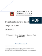 Caso Bazinga y Catnap Pet Products Unidad 3