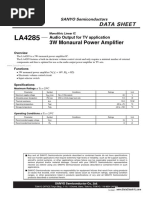 Circuit Intégré Sanyo LA42071 Neuf D'origine - Composant électronique Original