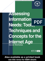 1 David Nicholas - Assessing Information Needs (Aslib Know How Guides) - Routledge (2000) - 1-50.eo - Id