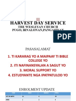 Harvest Day Service: The Wesleyan Church Pugo, Binalonan, Pangasinan