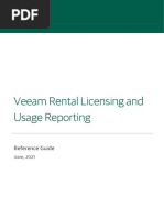 Veeam Rental Licensing and Usage Reporting: Reference Guide