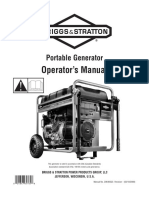 Briggs & Stratton 8KW Portable Generator Operators Manual 