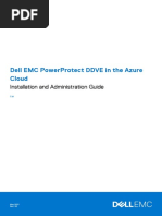 Dell Emc Powerprotect Ddve in The Azure Cloud: Installation and Administration Guide