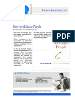How To Motivate People How To Motivate People: by Andrew Sargent, Jaico Publishing House, 2001