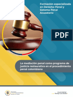La Mediación Penal Como Programa de Justicia