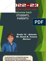 It's Another School Year.: Welcome Back