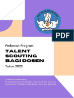 Pedoman Program Talent Scouting Bagi Dosen Tahun 2022
