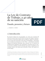 La LCT A 40 Años de Su Sanción (Pompa)