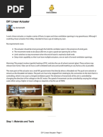DIY Linear Actuator: Step 1: Materials and Tools