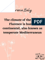Florence Climate - Humid Continental & Mediterranean