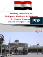 Holding Company For Biological Products & Vaccines: DR: Mostafa Mohamady General Manager of Vaccines