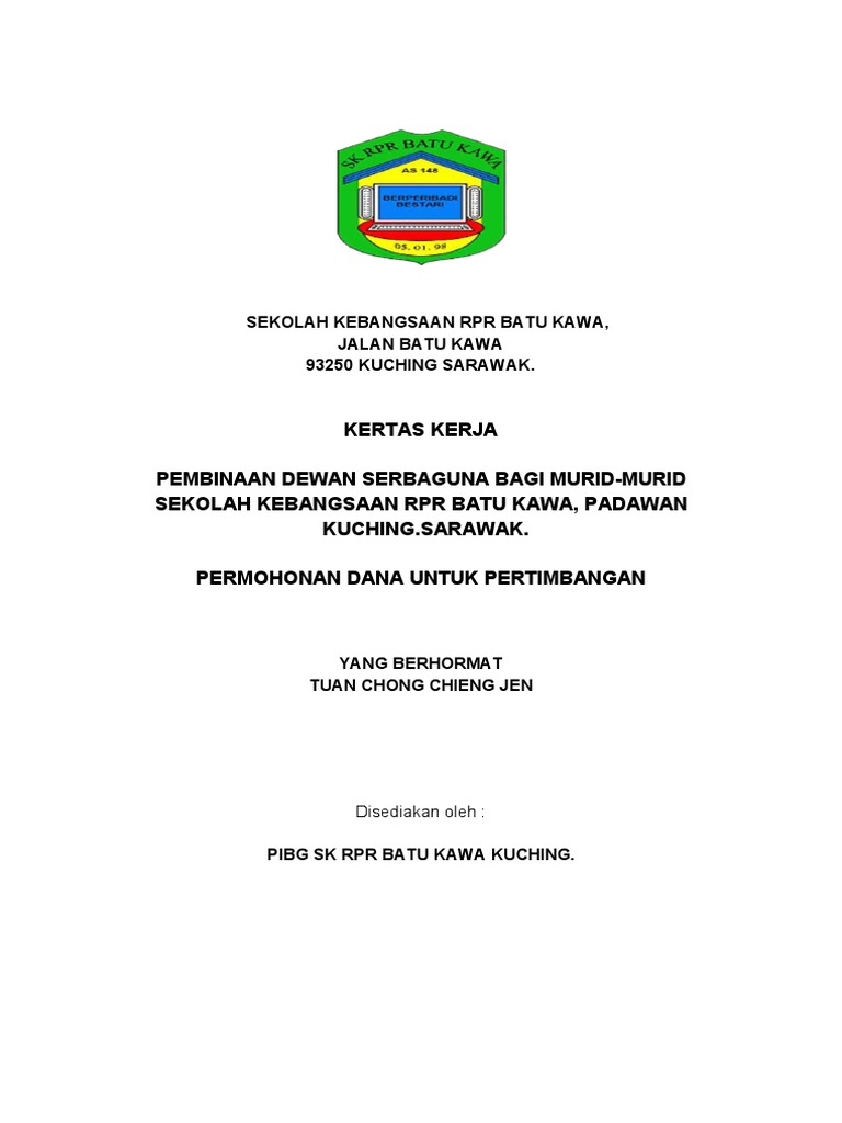 Pembinaan Dewan SK RPR Batu Kawa | PDF