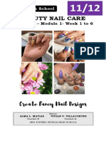 Beauty Nail Care: Quarter 4 - Module 1-Week 1 To 6