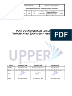 Plan de Emergencia CORONAVIRUS (COVID-19) Upper