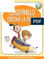 Cuadernillo Ordena La Frase