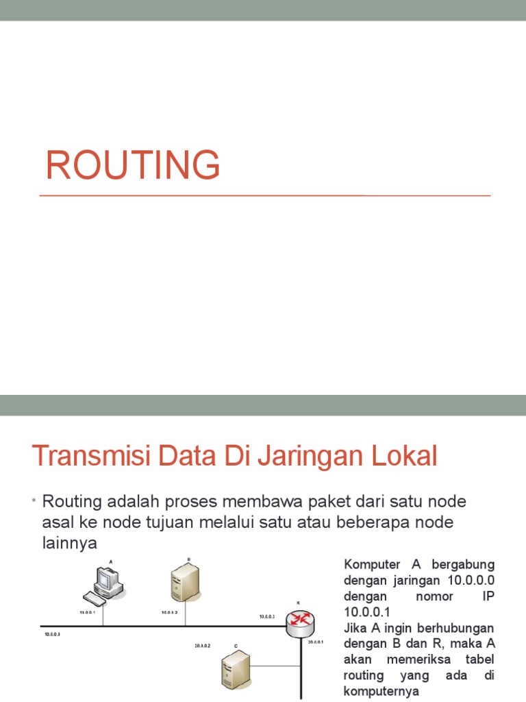 Panduan Routing Jaringan Lokal dan Non-Lokal | PDF