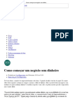 Como começar um negócio sem dinheiro - Sou Empresário