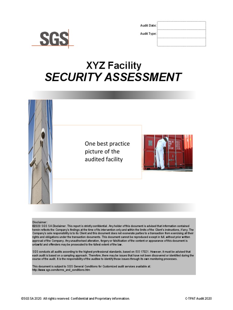 Security Assessment: XYZ Facility | PDF | Computer Security | Security