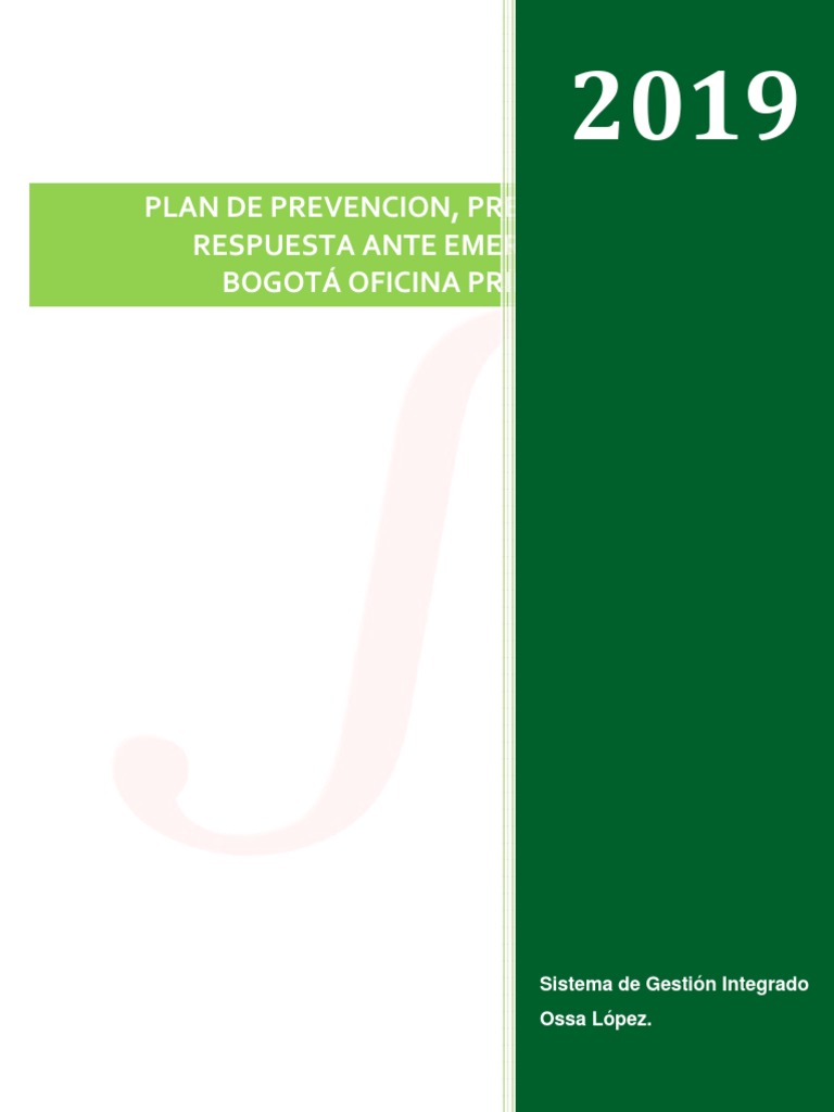 11 pl hseq 03 plan respuesta emergencias pdf riesgo emergencia