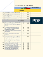 Temporary Construction Facilities (T.C.F) HSE CHECKLIST: S.N Items Satisfied Recommendations