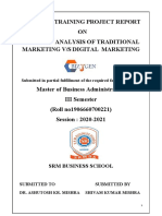 Detailed Analysis of Traditional Marketing V/S Digital Marketing