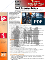 Safety Tool Box Talk 35 Hnad Grindier Safety