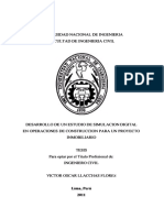 Desarrollo de Un Estudio de Simulación Digital en Operaciones de Construcción para Un Proyecto Inmobiliario