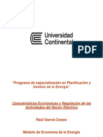 Características Económicas y Regulación de Las Actividades Del Sector Eléctrico UC - Raúl García C. 2022