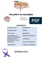 Epilepsy IN Children: Presented by DR - Meera Pramil Department of Kaumarabhritya