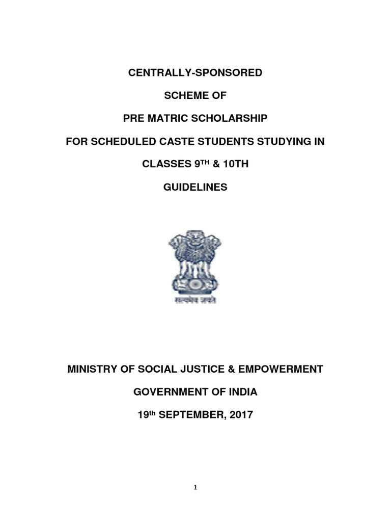 Scheduled Caste Scholarship