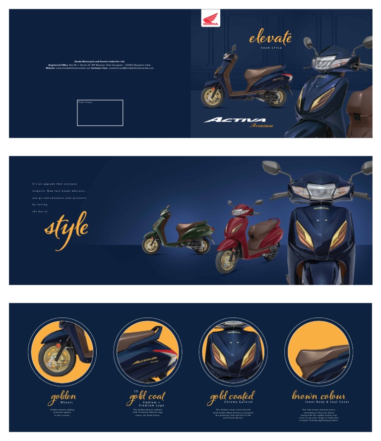 Activa_Premium_Brochure_Final | PDF | Tire | Brake