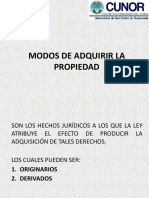 Modos de Adquirir La Propiedad