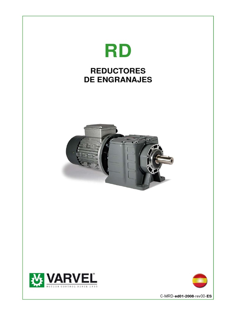 Motoreductores-Rd Varvel | PDF | Engranaje | Ingeniería mecánica