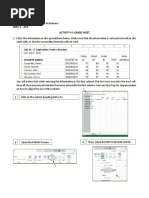 IT Application Tools in Business - Activity 1 Documentation