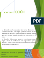 Gestión de la dirección