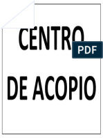 Centro de Acopio