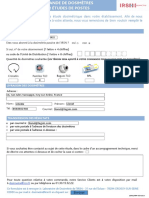 IRSN Dosimetrie Formulaire Etude de Poste